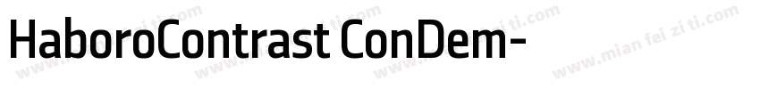HaboroContrast ConDem字体转换
